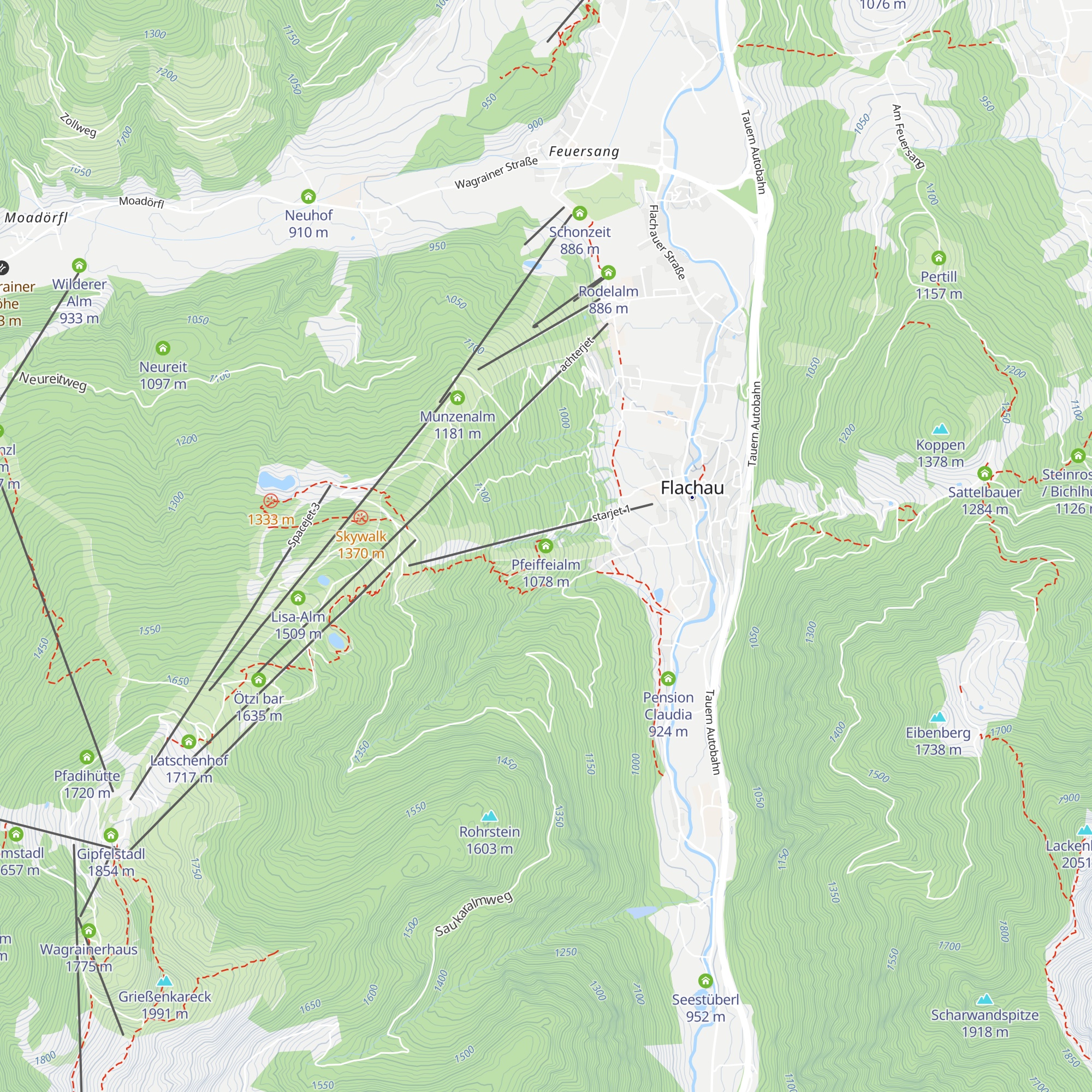 Pfeiffeialm map