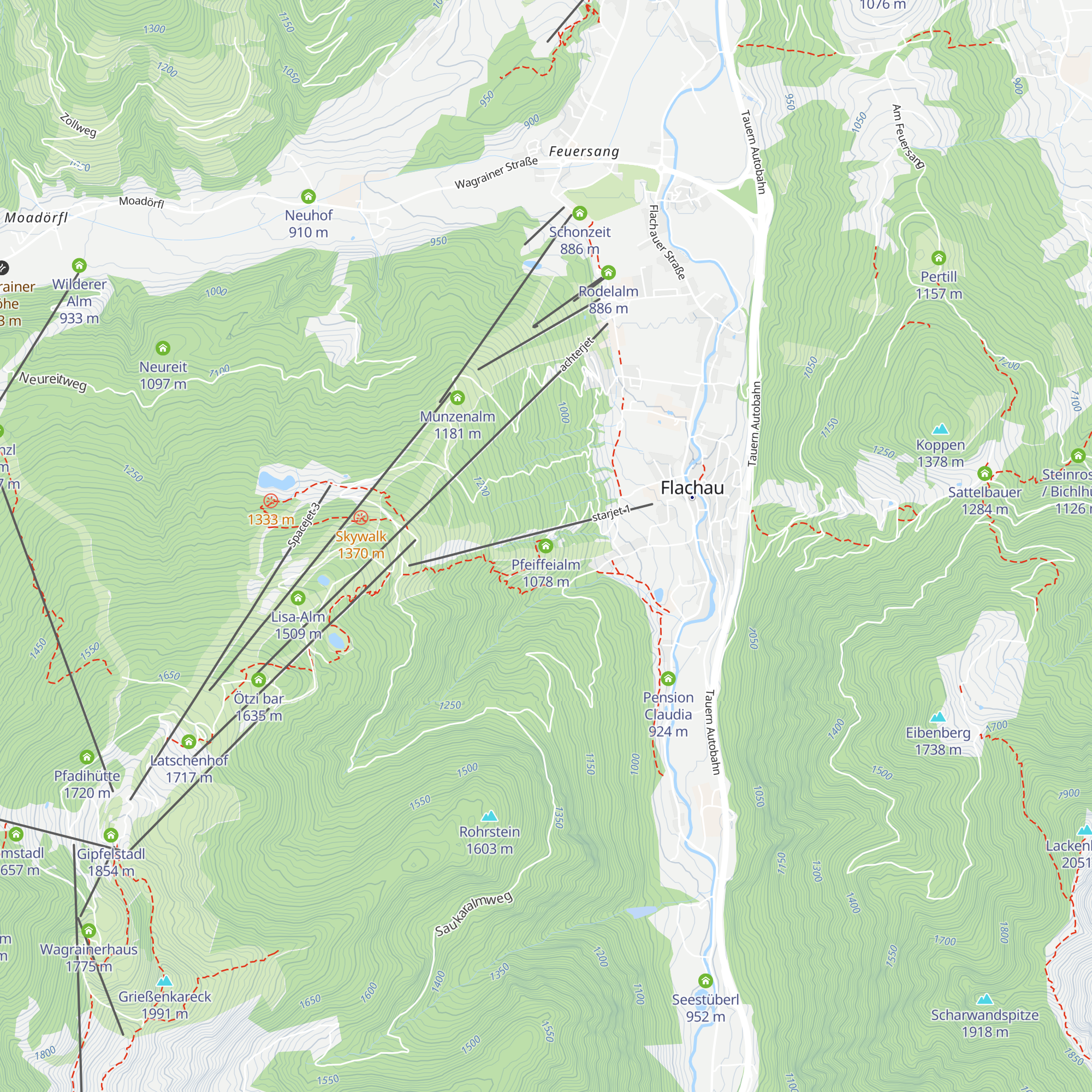 Pfeiffeialm map