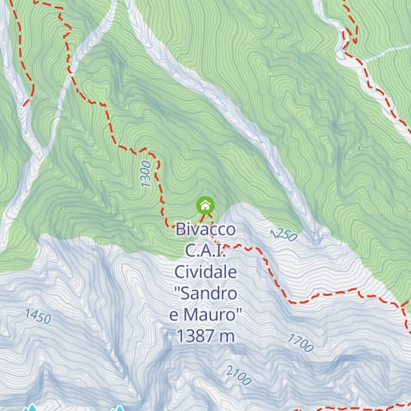 Map of Bivacco C.A.I. Cividale "Sandro e Mauro"