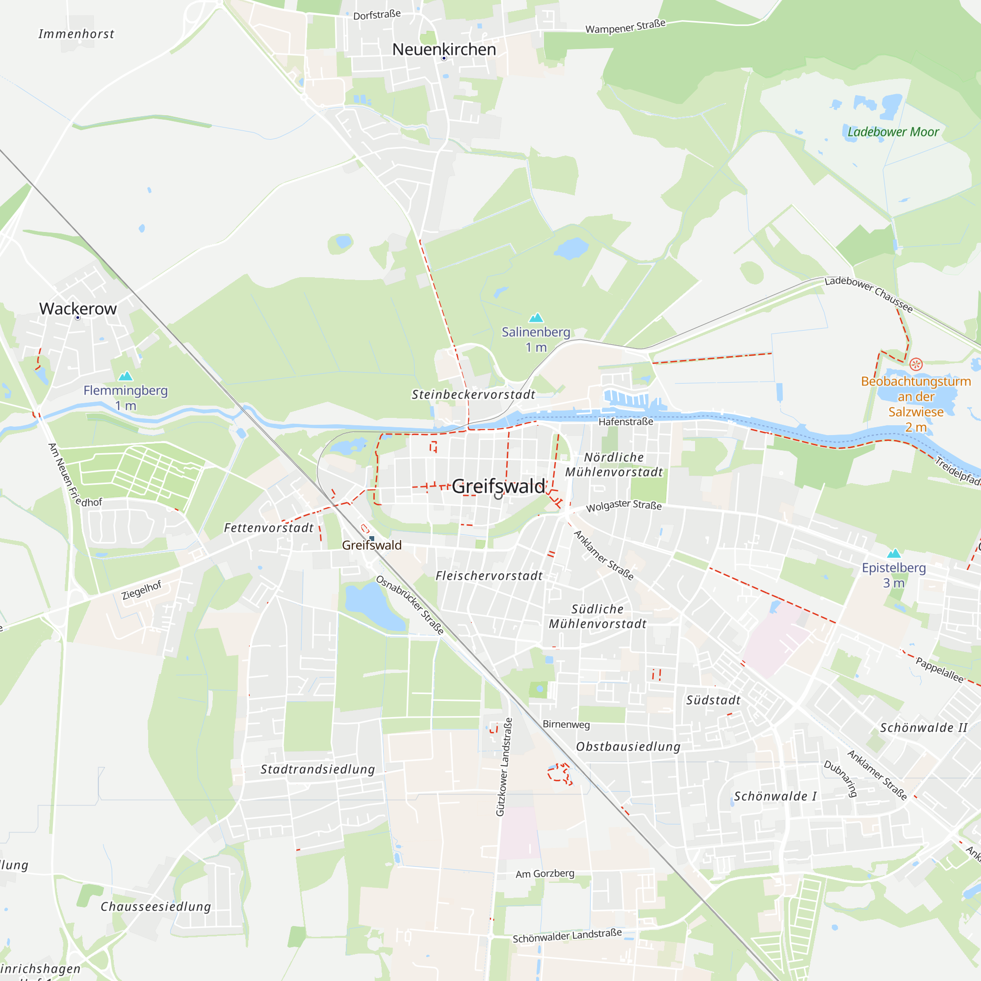 Greifswald-Information map