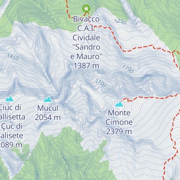 Map of Jôf di Goliz