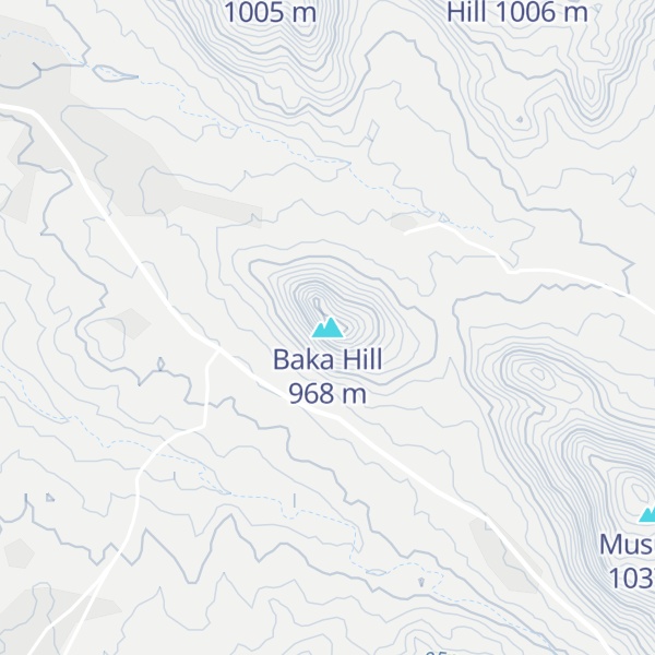 Map of Baka Hill