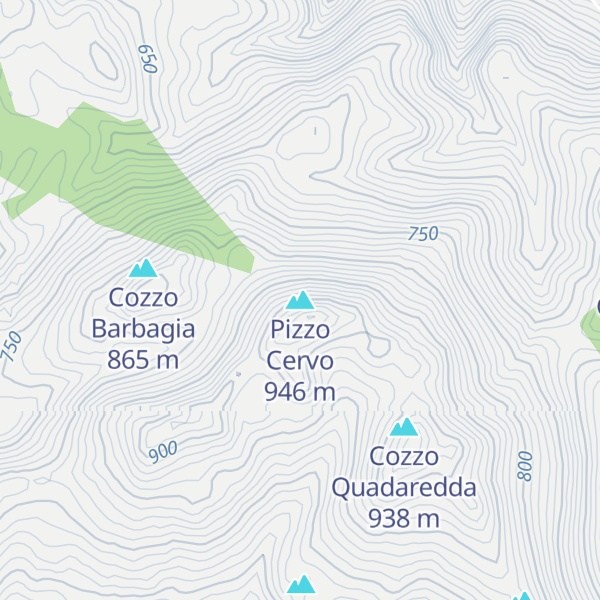 Map of Pizzo Cervo