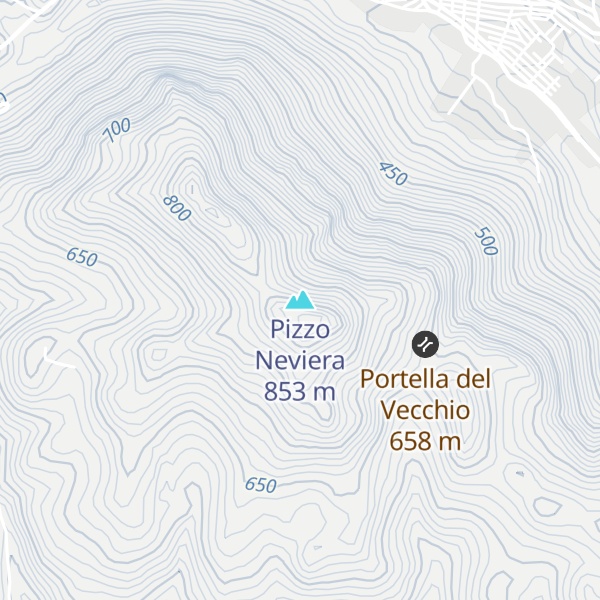 Map of Pizzo Neviera