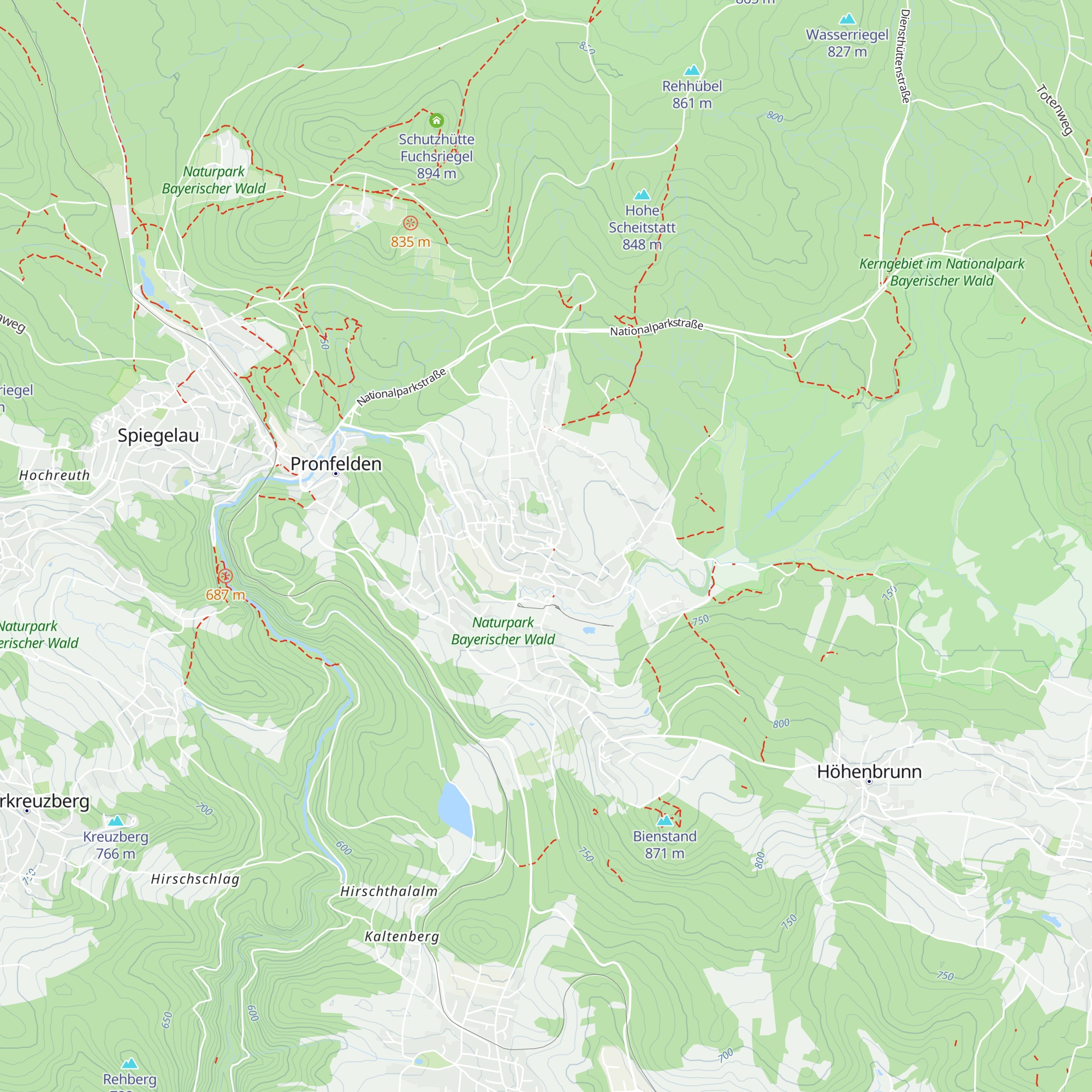 Rettungswache Riedlhütte map