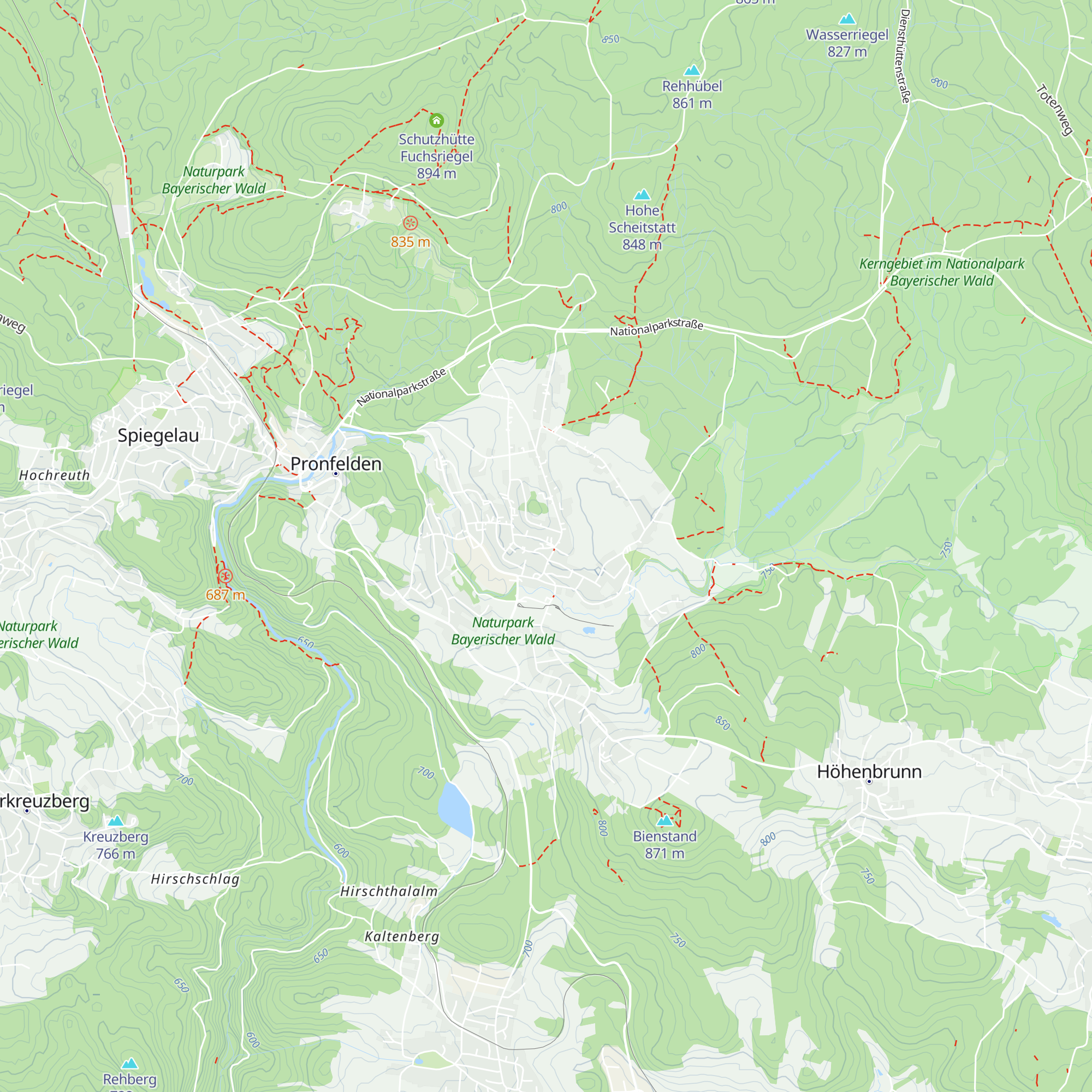 Rettungswache Riedlhütte map