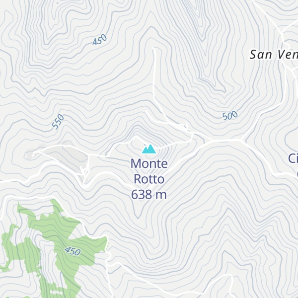 Map of Monte Rotto