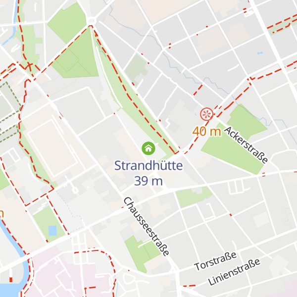 Map of Strandhütte