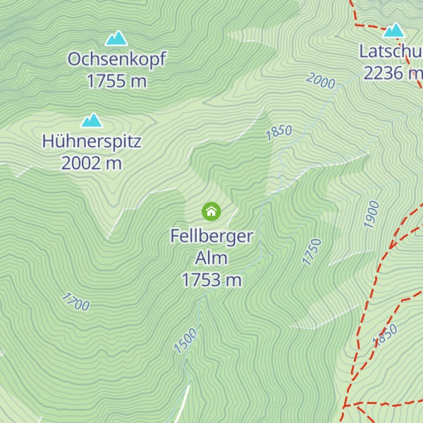 Map of Fellberger Alm