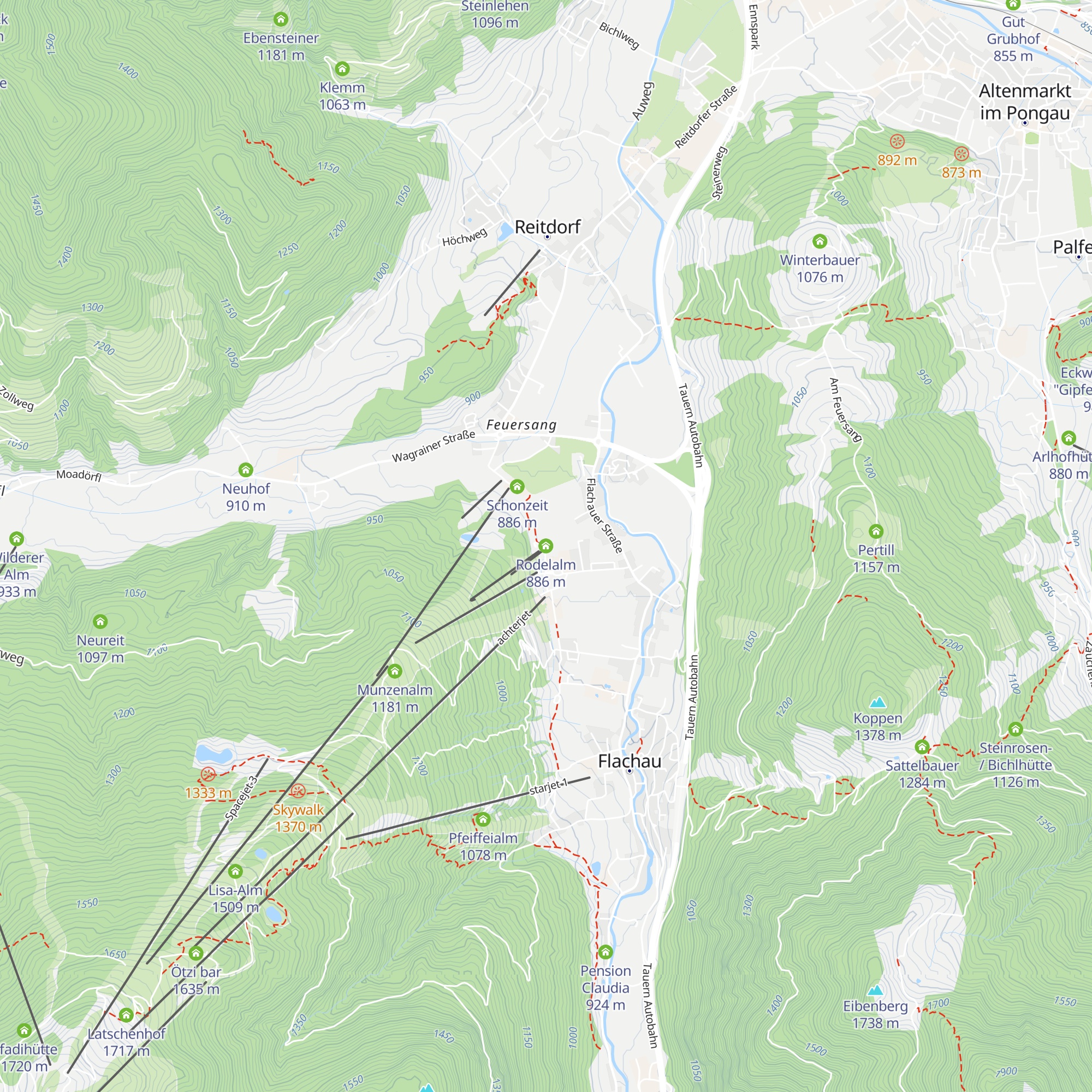 Rodelalm map