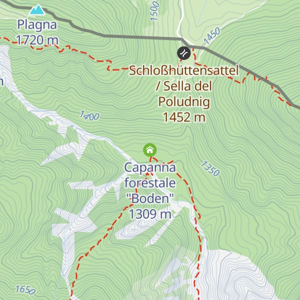 Map of Capanna forestale "Boden"