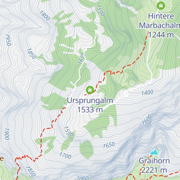 Map of Ursprungalm