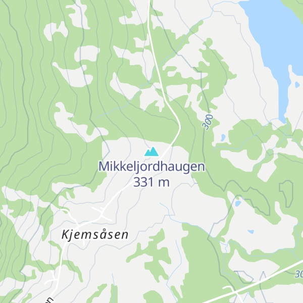 Map of Mikkeljordhaugen