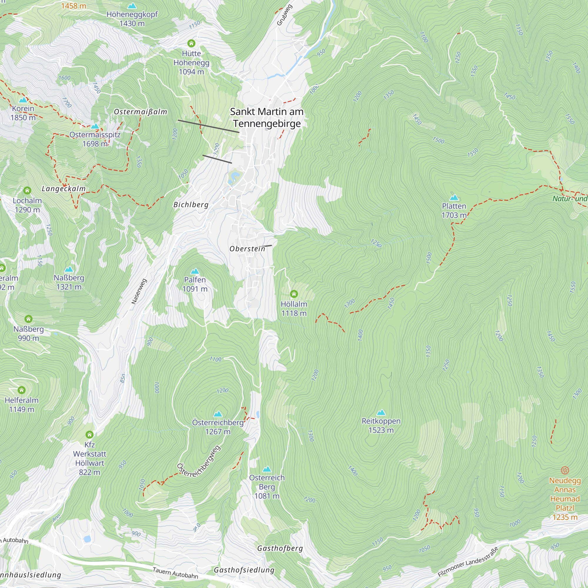 Höllalm map