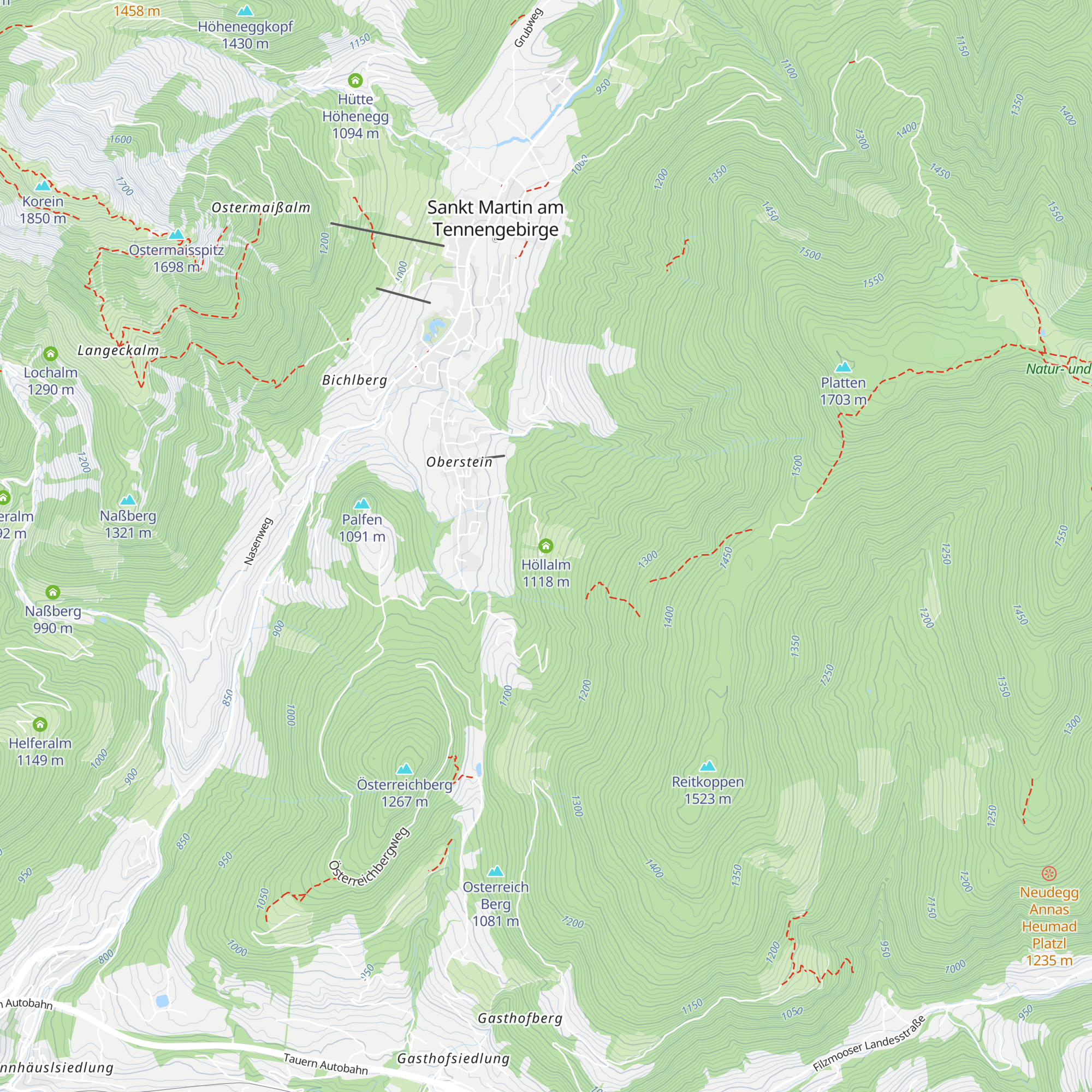 Höllalm map