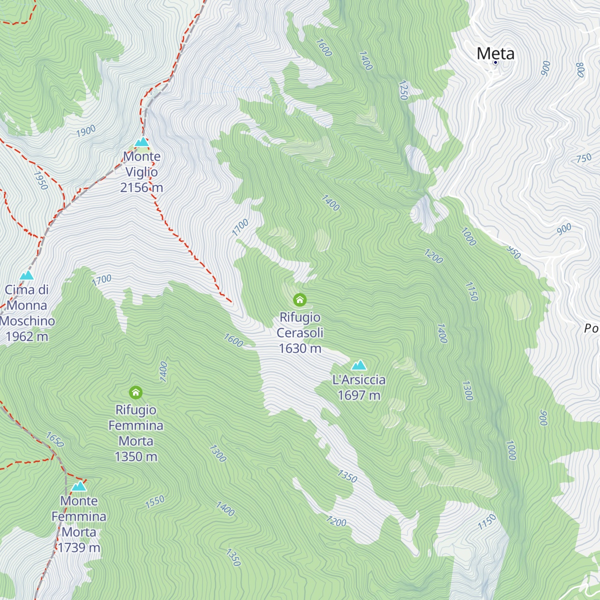 Rifugio Cerasoli map
