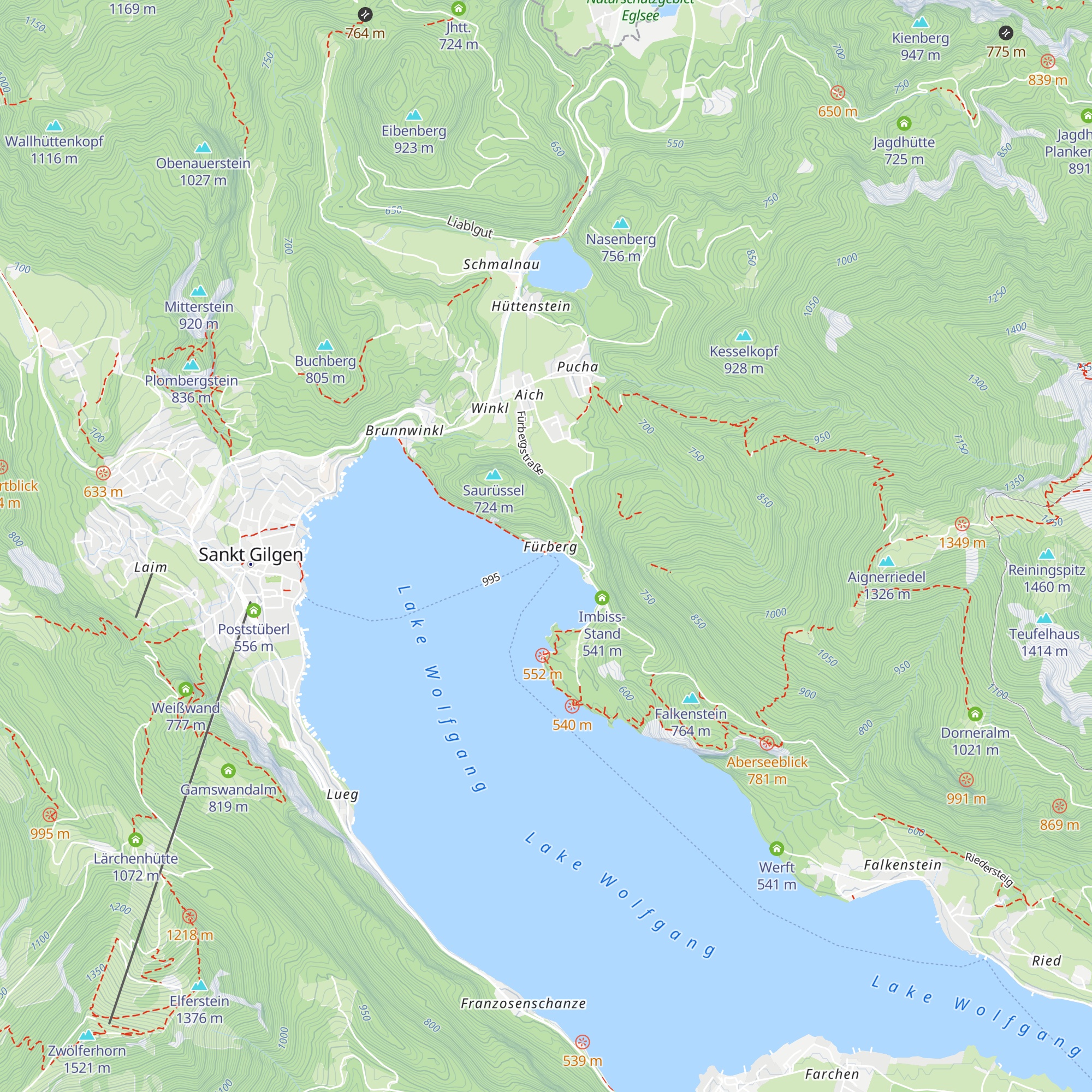 Hotel Fürberg map