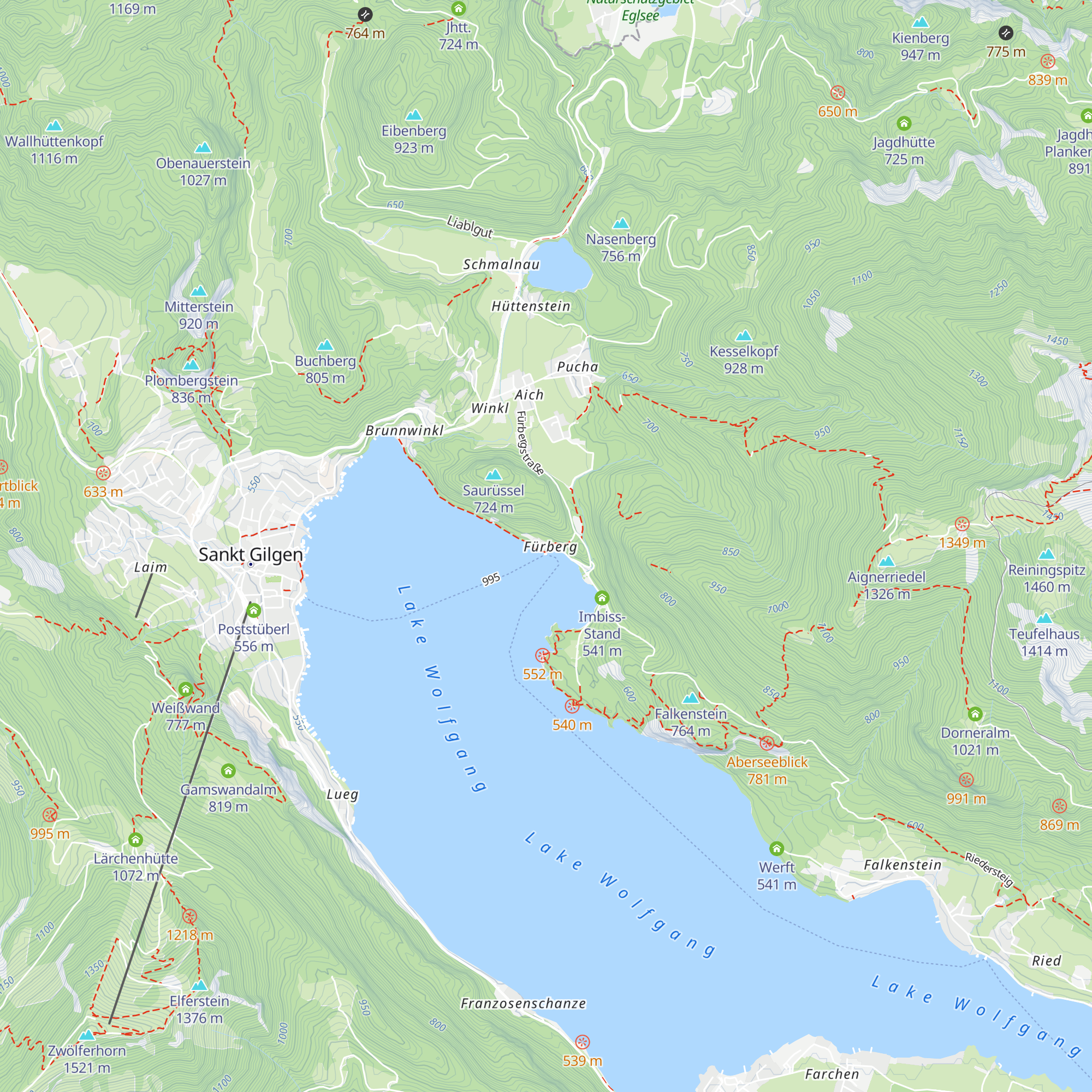 Hotel Fürberg map