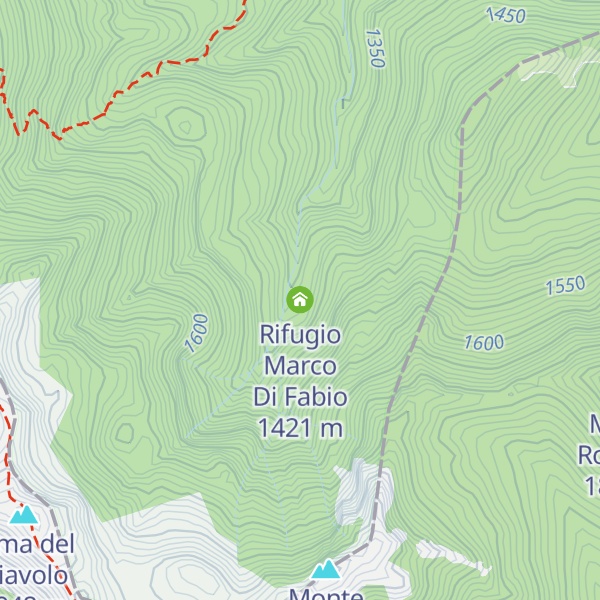 Map of Rifugio Marco Di Fabio