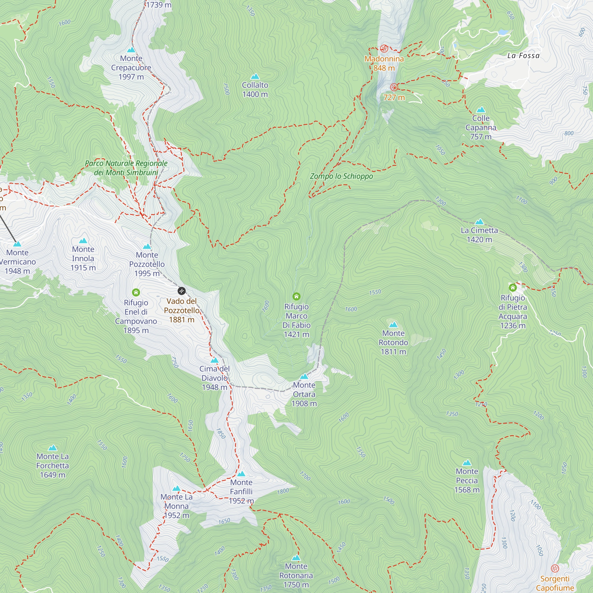 Rifugio Marco Di Fabio map