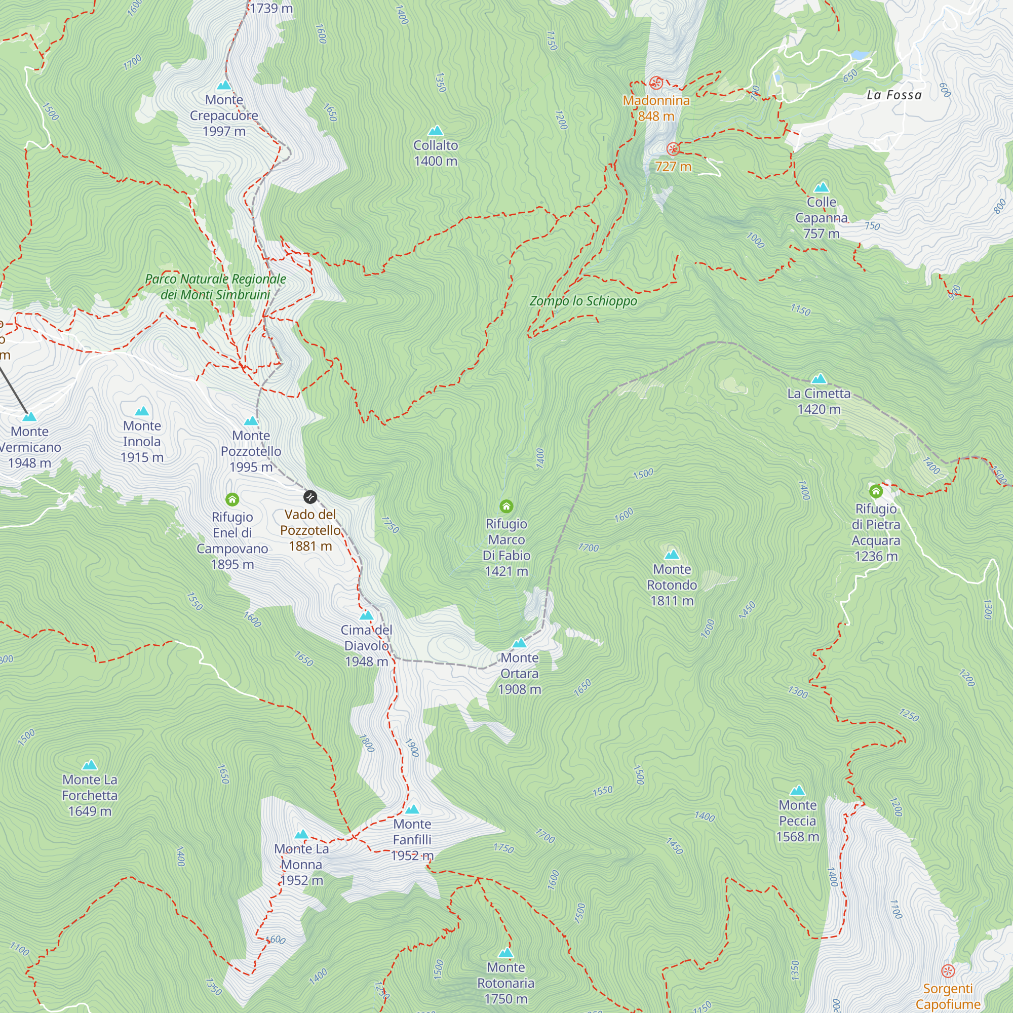 Rifugio Marco Di Fabio map