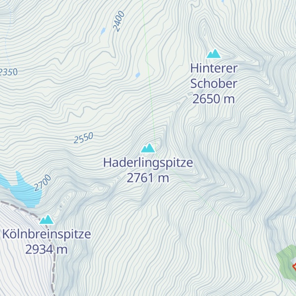 Map of Haderlingspitze