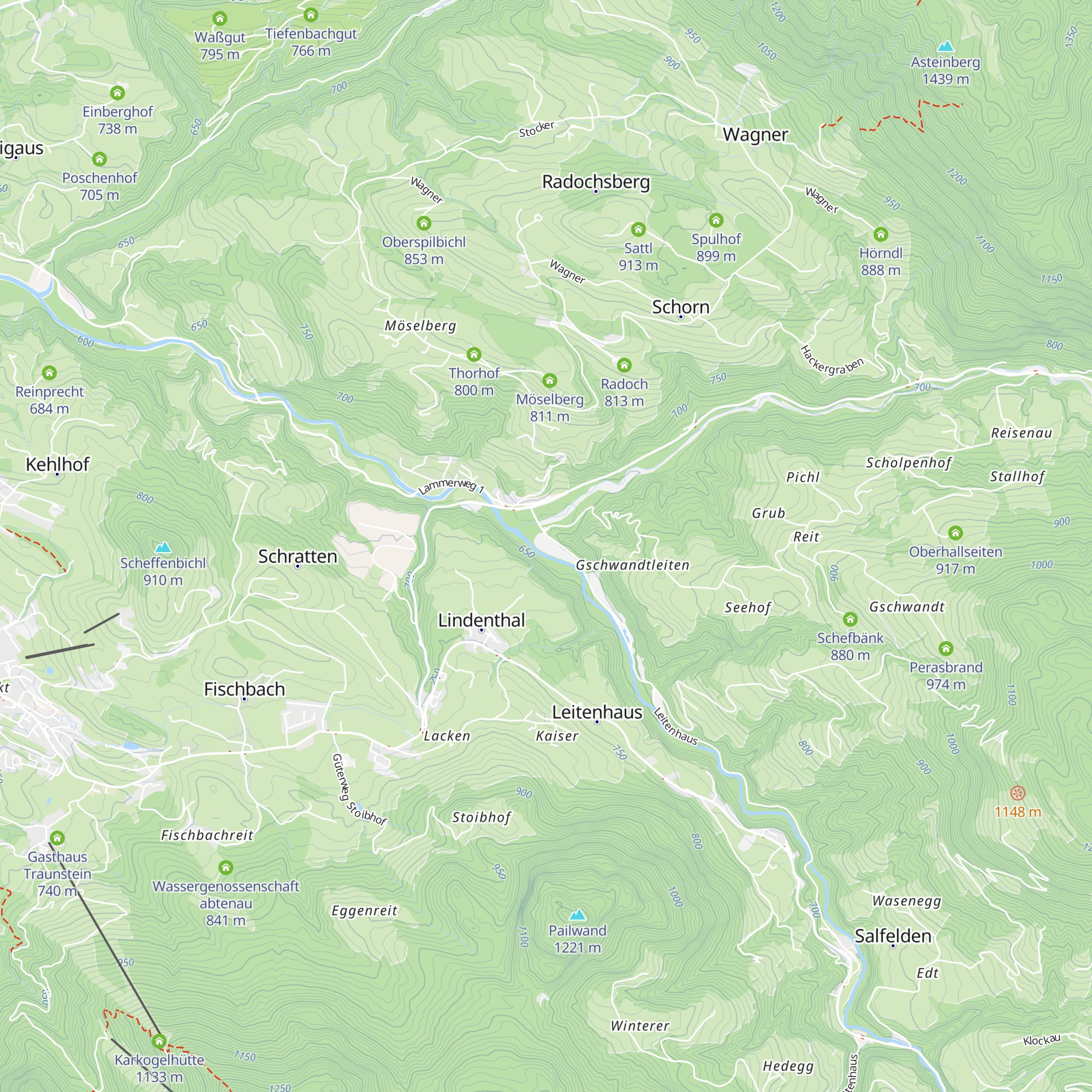 Reitgut Lammertal map