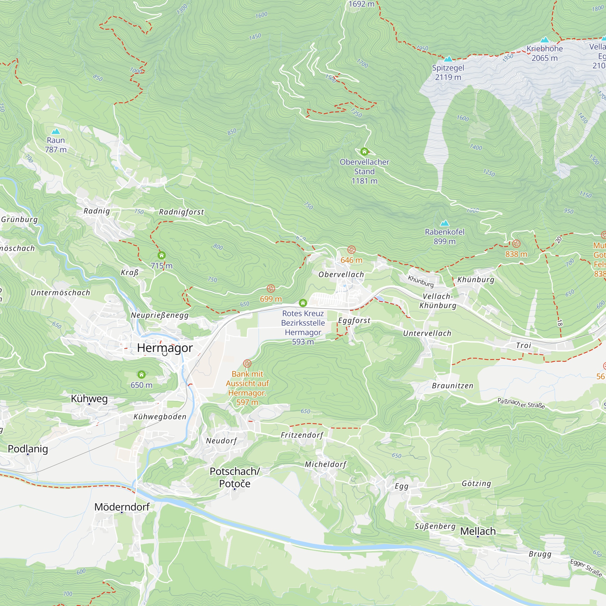 Rotes Kreuz Bezirksstelle Hermagor map