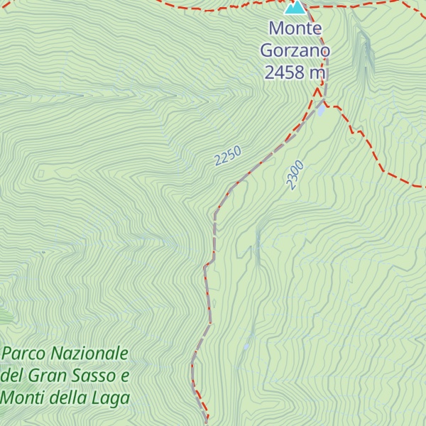 Map of Cima della Laghetta Anticima Nord