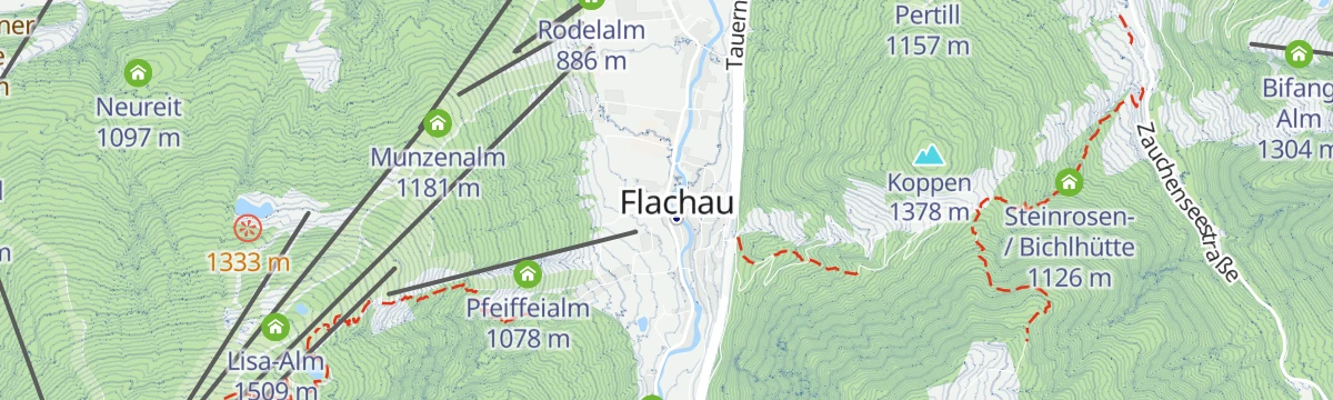 Map of the start of Murleiten - Sattelbauer (SW31b)