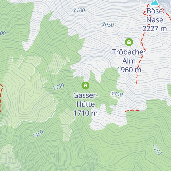 Map of Gasser-Hütte
