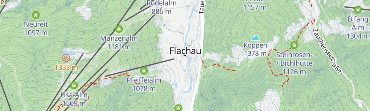 Map of the start of Sattelbauer Flachau - E-MTB Tour (11)