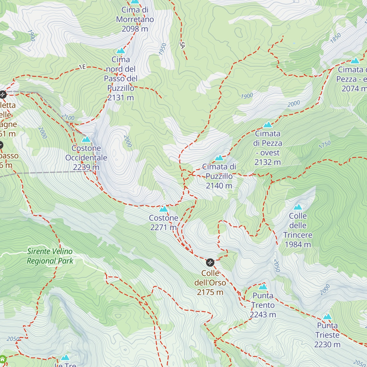 Rifugio Vincenzo Sebastiani map