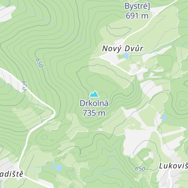 Map of Drkolná