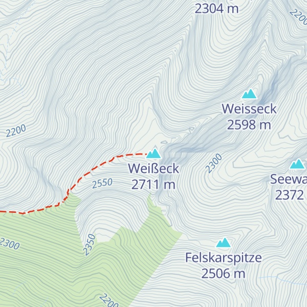Map of Weißeck