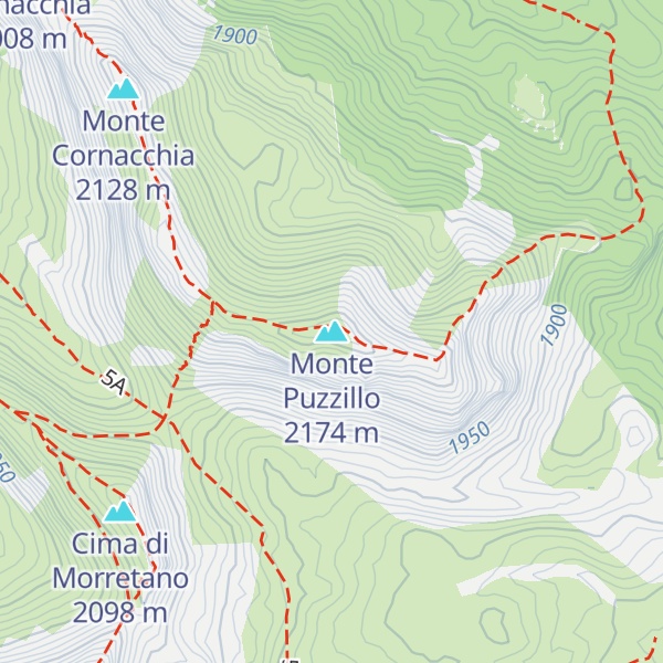 Map of Monte Puzzillo