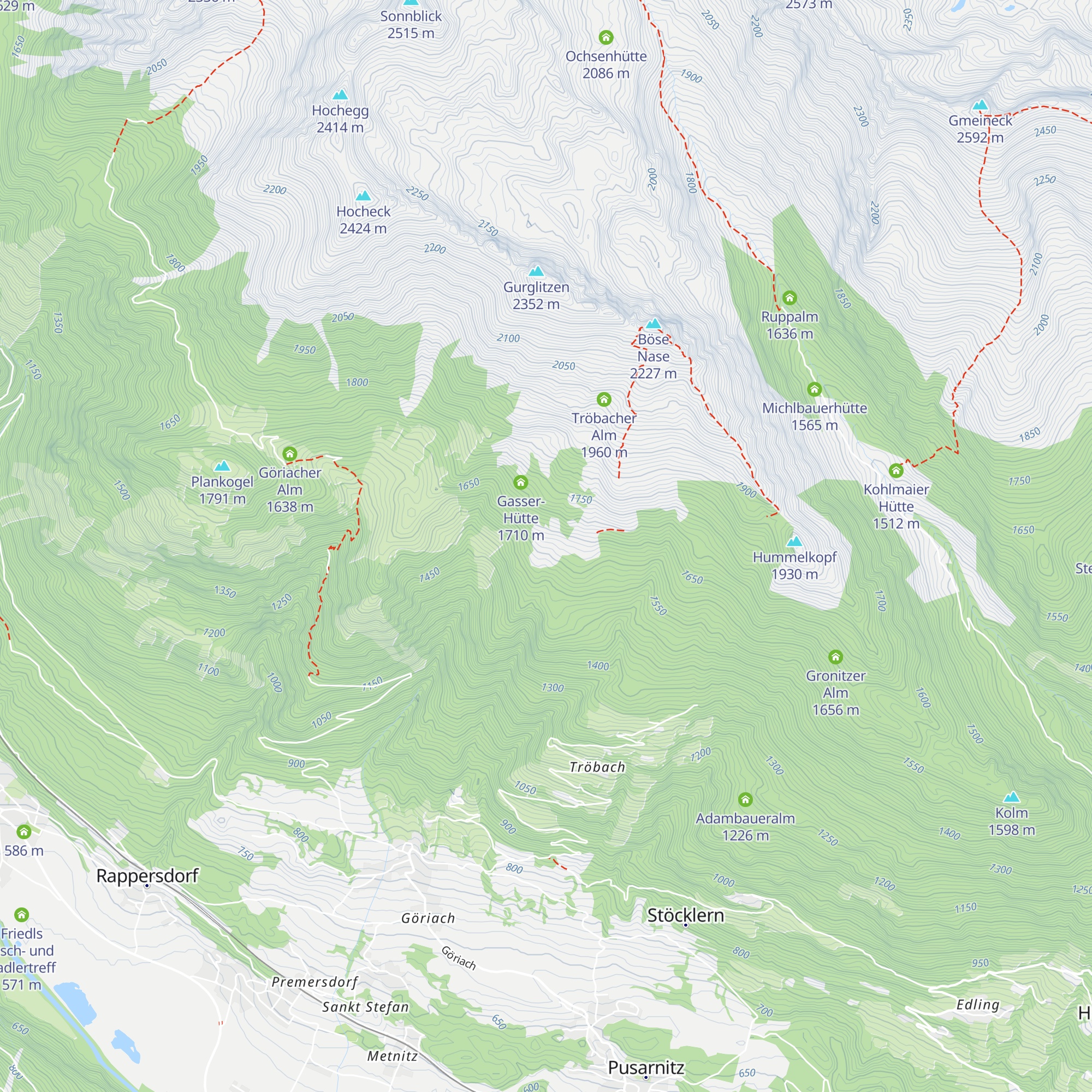 Christebauerhütte map