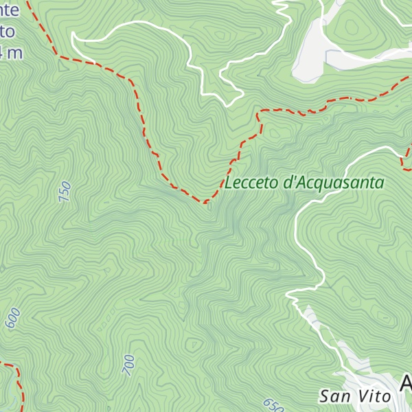 Map of Pizzo dell'Arco