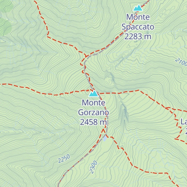 Map of Monte Gorzano