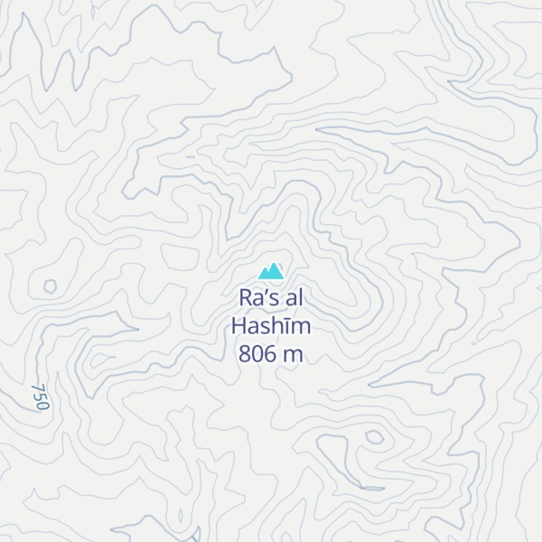 Map of Ra’s al Hashīm