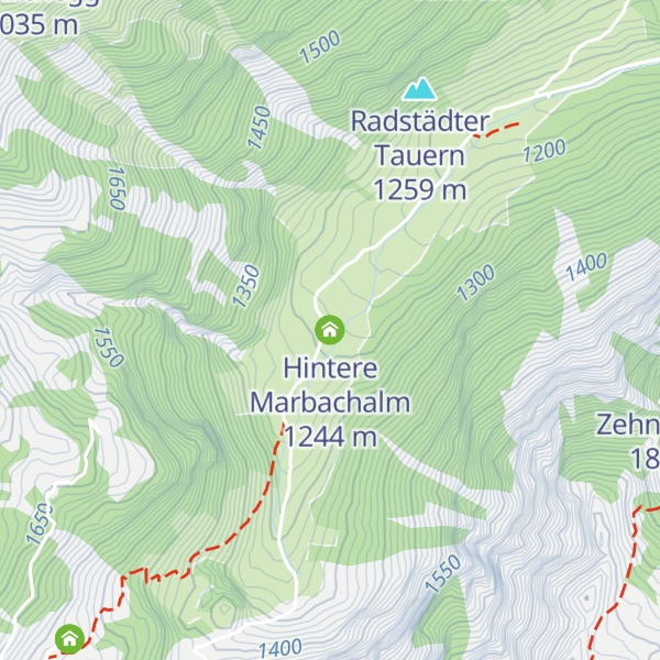 Map of Hintere Marbachalm
