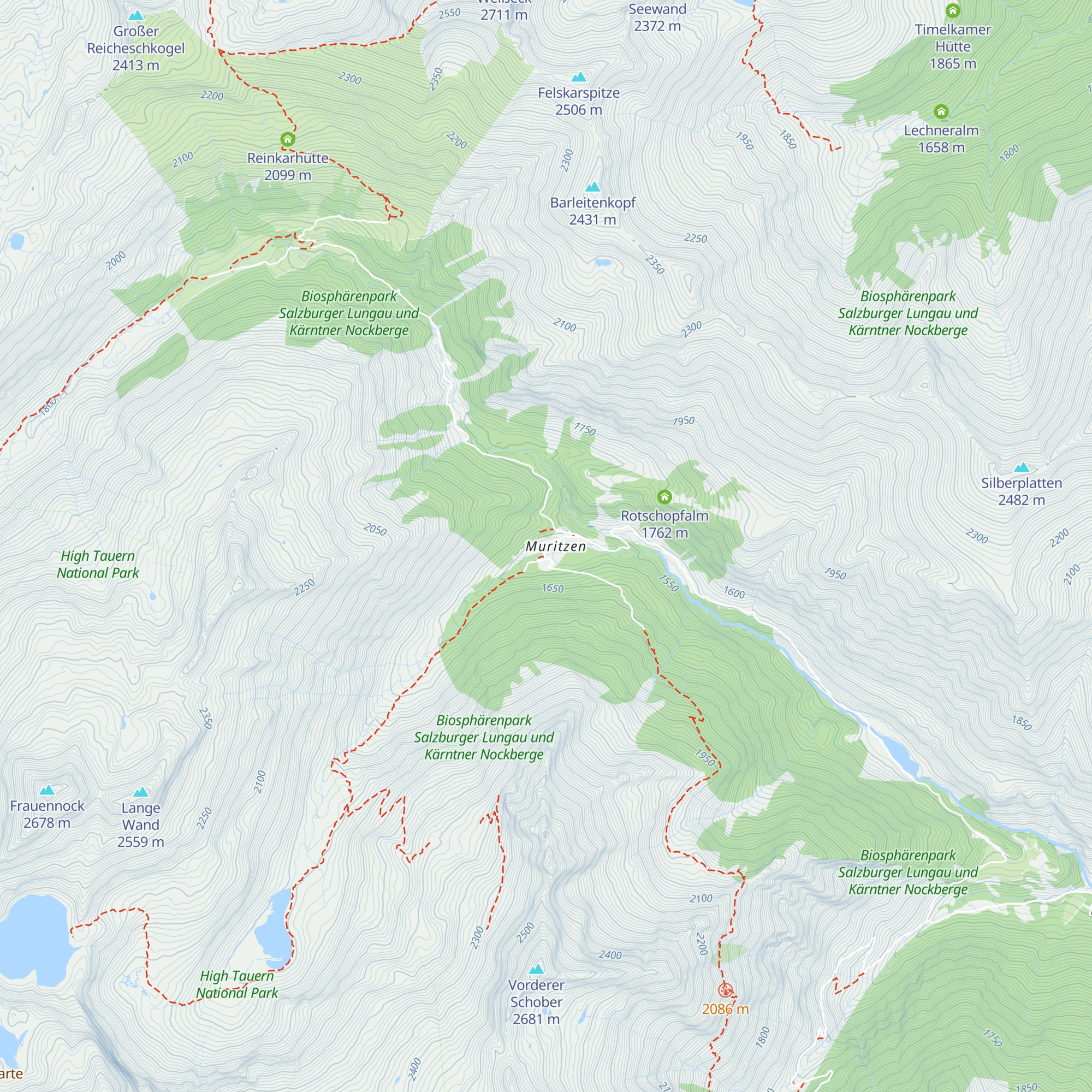 Lippbaueralm map