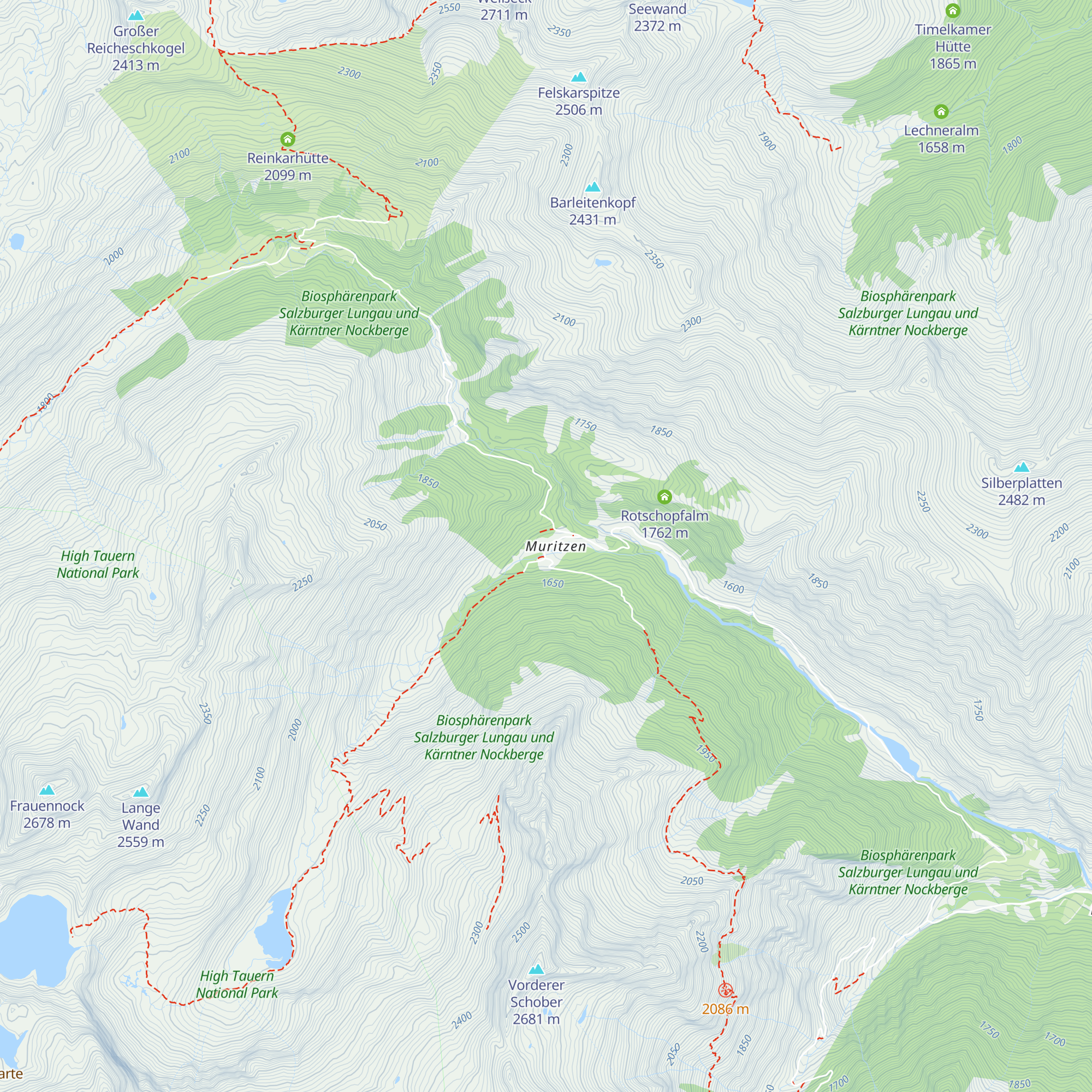 Lippbaueralm map
