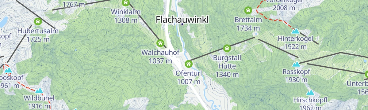 Map of the start of Wanderbus-Tipp: Flachauwinkl-Zauchensee