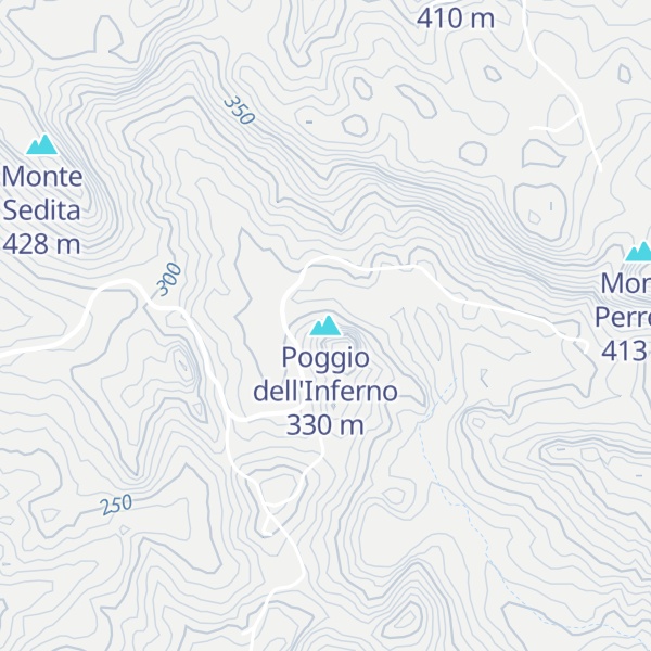 Map of Poggio dell'Inferno
