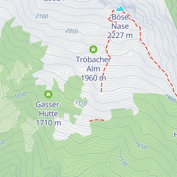 Map of Oberraunerhütte