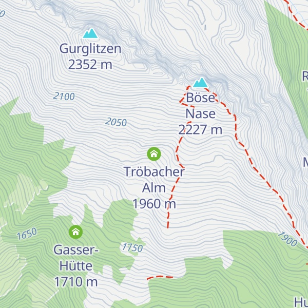 Map of Tröbacher Alm