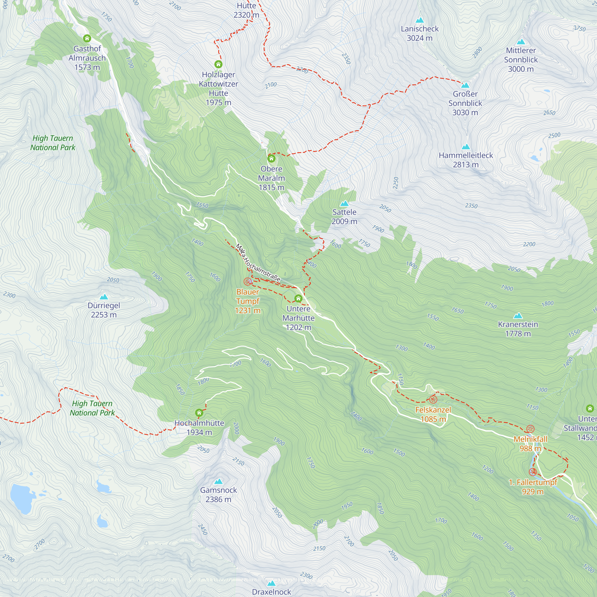 Untere Marhütte map
