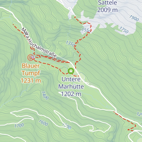 Map of Untere Marhütte