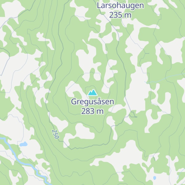 Map of Gregusåsen